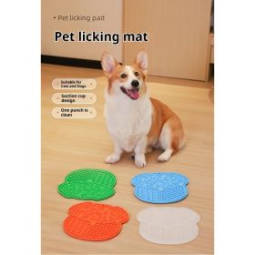 Lick Mat For Dogs And Cats Dog Slow Feeder Mat With Strong Suction (Option: Transparent)