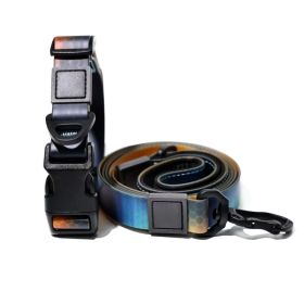 Heat Transfer Printing PVC Coated Rubberized Waterproof Traction Rope Set (Option: Blue-25mm)